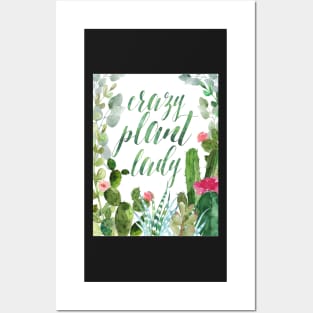 Crazy plant lady Posters and Art